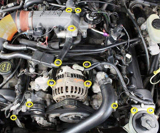 Ford Mustang GT (1999-2004) Titanium Dress Up Bolts Engine Kit - DressUpBolts.com