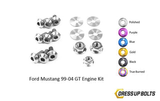 Ford Mustang GT (1999-2004) Titanium Dress Up Bolts Engine Kit - DressUpBolts.com