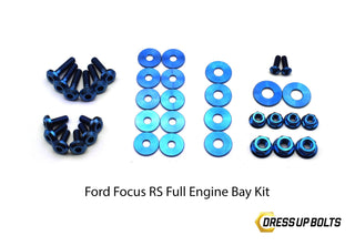 Ford Focus RS (2016-2018) Titanium Dress Up Bolt Engine Bay Kit - DressUpBolts.com