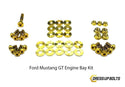 Ford Mustang GT (2015-2019) Titanium Dress Up Bolts Engine Bay Kit - DressUpBolts.com