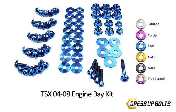 Acura TSX (2004-2008) Titanium Dress Up Bolts Engine Bay Kit - DressUpBolts.com