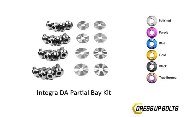 Acura Integra DA (1989-1993) Titanium Dress Up Bolts Partial Engine Bay Kit - DressUpBolts.com