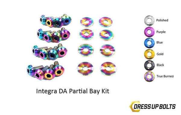 Acura Integra DA (1989-1993) Titanium Dress Up Bolts Partial Engine Bay Kit - DressUpBolts.com