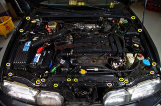 Acura Integra DA (1989-1993) Titanium Dress Up Bolts Partial Engine Bay Kit - DressUpBolts.com