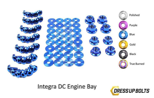 Acura Integra DC (1994-2001) Titanium Dress Up Bolts Full Engine Bay Kit - DressUpBolts.com