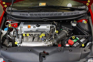 Honda Civic Si FG/FA (2006-2011) Titanium Ti Dress Up Bolts Engine Bay Kit - DressUpBolts.com