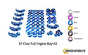 Honda Civic EF (1988-1991) Titanium Dress Up Bolts Full Engine Bay Kit - DressUpBolts.com
