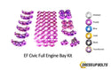 Honda Civic EF (1988-1991) Titanium Dress Up Bolts Full Engine Bay Kit - DressUpBolts.com