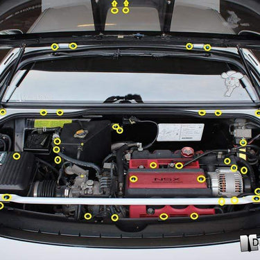 Acura NSX (1990-2005) Titanium Dress Up Bolts Engine Bay Kit - DressUpBolts.com