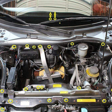 Acura NSX (1990-2005) Titanium Dress Up Bolts Front Bay Kit - DressUpBolts.com