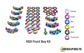 Acura NSX (1990-2005) Titanium Dress Up Bolts Front Bay Kit - DressUpBolts.com