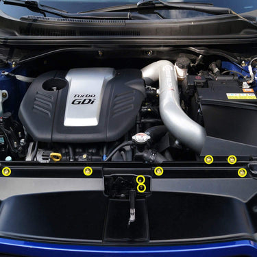 Hyundai Veloster (2012-2018) Titanium Dress Up Bolt Engine Bay Kits - DressUpBolts.com