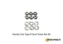 Honda Civic Type R (2017-2019) Titanium Dress Up Bolt Strut Tower Bar Kit - DressUpBolts.com