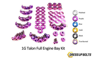 Eagle 1G Talon DSM (1990-1994) Titanium Dress Up Bolts Full Engine Bay Kit - DressUpBolts.com