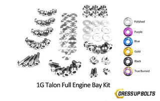 Eagle 1G Talon DSM (1990-1994) Titanium Dress Up Bolts Full Engine Bay Kit - DressUpBolts.com