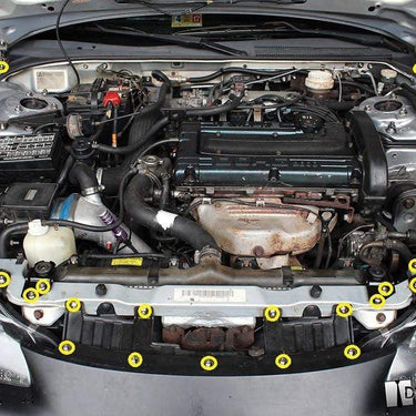 Eagle 2G Talon DSM (1995-1999) Titanium Dress Up Bolts Partial Engine Bay Kit - DressUpBolts.com