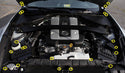 Titanium Hardware Engine Bay Kit - Nissan 370Z (2009-2020)