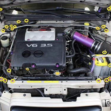 Nissan Maxima (2000-2003) Titanium Dress Up Bolts Engine Bay Kit - DressUpBolts.com