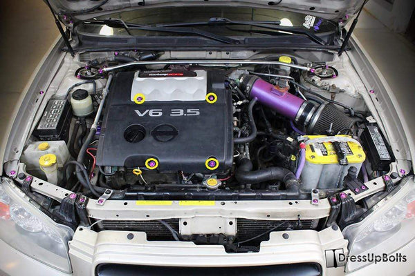 Nissan Maxima (2000-2003) Titanium Dress Up Bolts Engine Cover Kit - DressUpBolts.com