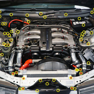 Stage 3 Titanium Hardware Engine Bay Kit - Nissan 300ZX (1990-1999)