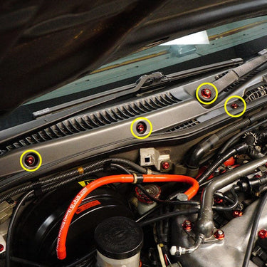 Titanium Hardware Window Cowl Kit - Nissan 300ZX (1990-1999)