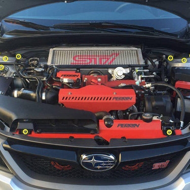 Subaru WRX/STI (2008-2014) Titanium Dress Up Bolts Engine Bay Kit - DressUpBolts.com