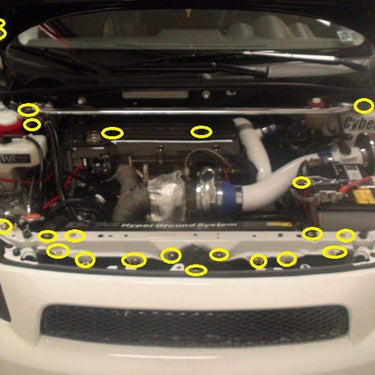 Scion tC (2005-2010) Titanium Dress Up Bolts Engine Bay Kit - DressUpBolts.com
