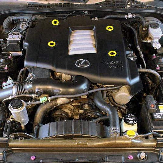 Lexus SC300/SC400 (1998-2000) 1UZ-FE VVTi Titanium Dress Up Bolts Engine Kit - DressUpBolts.com