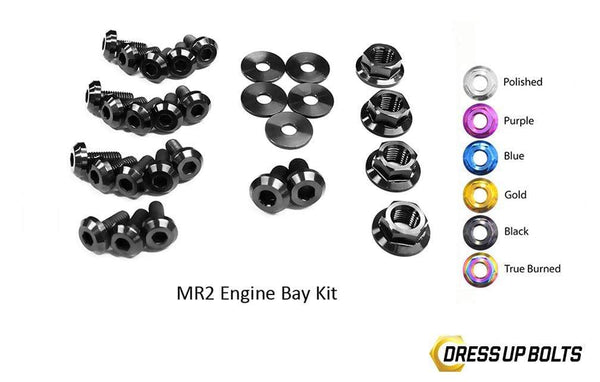 Toyota MR2 W20 (1990-1999) Titanium Dress Up Bolts Engine Bay Kit - DressUpBolts.com