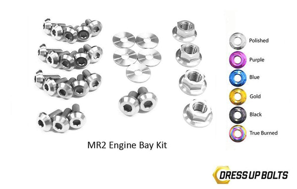 Toyota MR2 W20 (1990-1999) Titanium Dress Up Bolts Engine Bay Kit - DressUpBolts.com