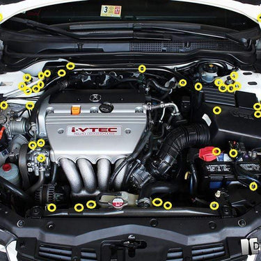 Acura TSX (2004-2008) Titanium Dress Up Bolts Engine Bay Kit - DressUpBolts.com