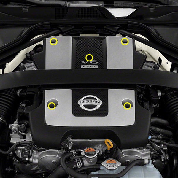 Dress Up Bolts Titanium Hardware Engine Cover Kit - VQ37VHR Engine - DressUpBolts.com